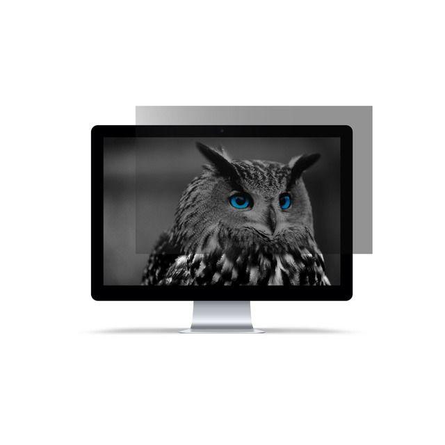 Natec - Filtro de privacidad Owl PT91415250 para monitores de 24 pulgadas (61 cm), relación 16:9, sin marco, resistente a arañazos y compatible con pantallas táctiles, garantía de 36 meses
