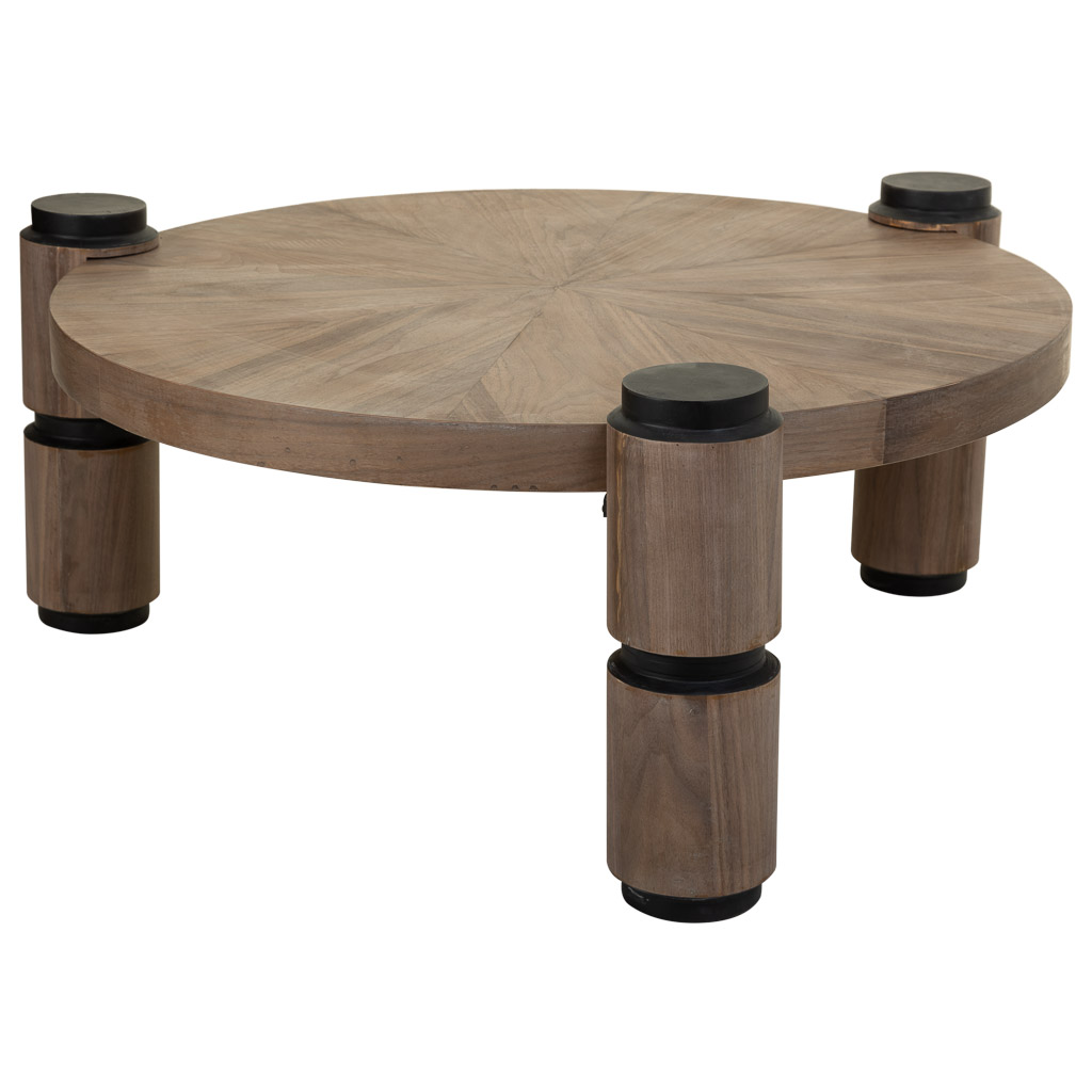 Kit Mesa De Centro De Madera Y Metal Marron 110x110x46cm, El mejor complemento para tu hogar