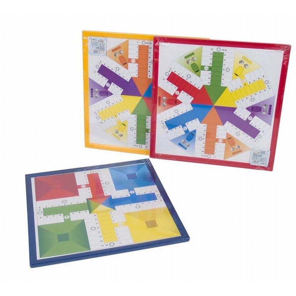 Gerimport Juego parchís para 4 o 6 jugadores juegos de mesa clásicos