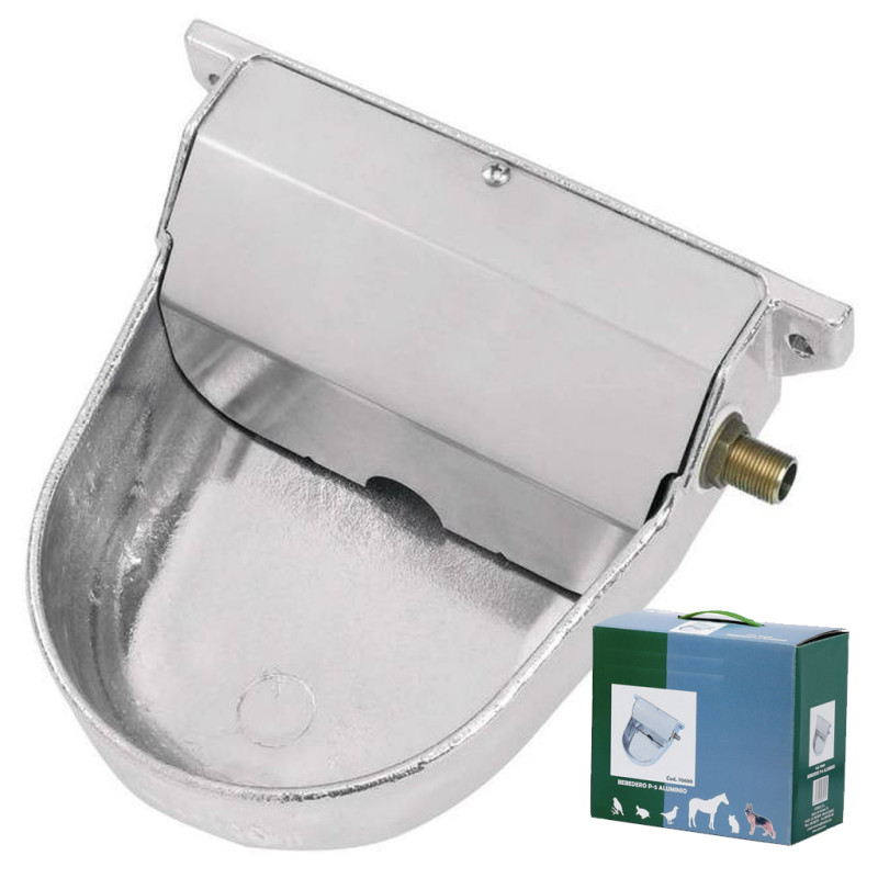 SUINGA Bebedero Perro Automatico Aluminio | Bebedero para Perro Grande | Bebedor de Agua para Perros 19x22x9cm