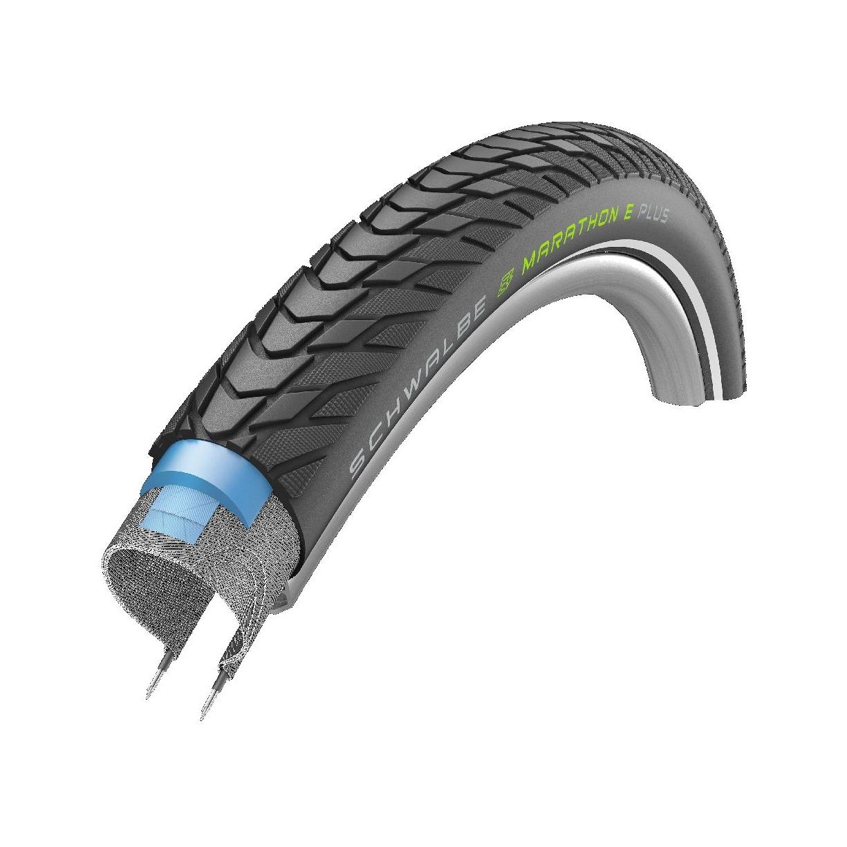 Cubierta Neumatico Rigida Para Bicicleta Marathon E-Plus 28X1.40 Hs498 Perf Twinskin Dualg Addix Ref 37-622 709552