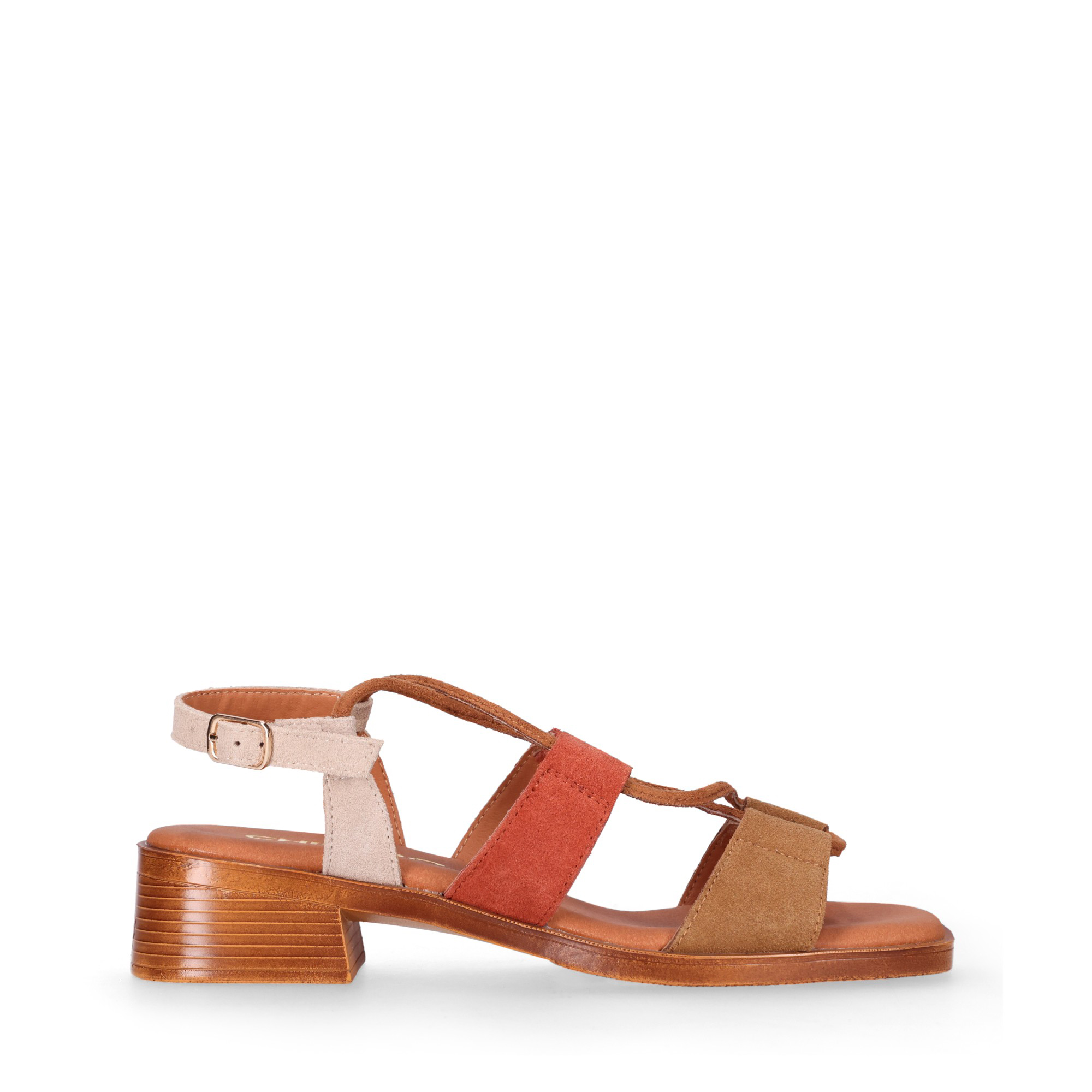 Chika10 Leather BINKA 11 Sandalia de TacÃ³n Multicolor
