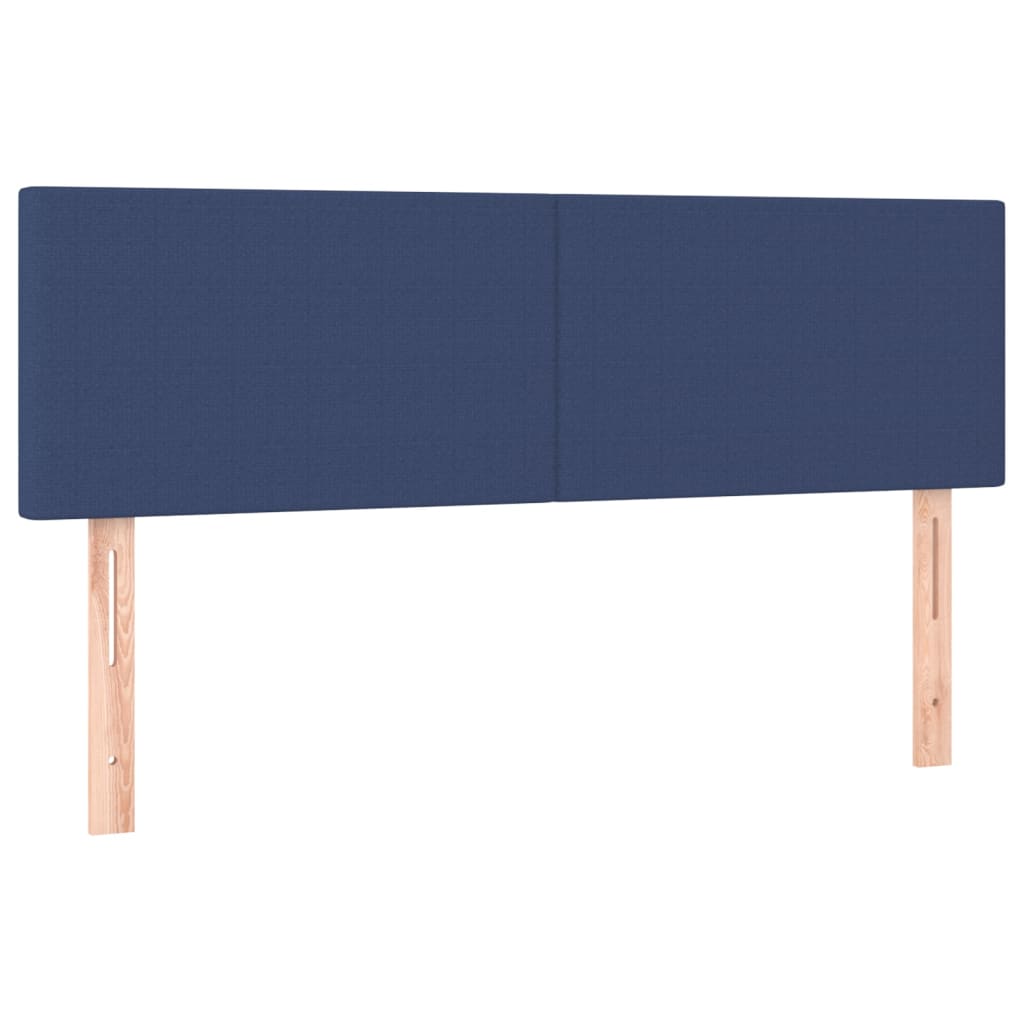 vidaXL Cabecero con LED de tela color crema 144x5x78/88 cm