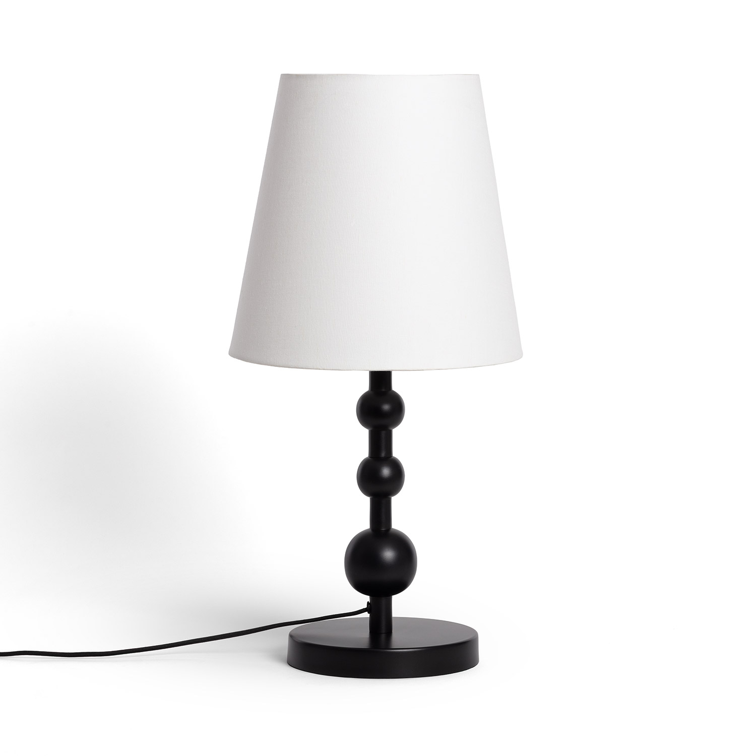 Ledkia Lámpara de Mesa Metal Nunda Negro