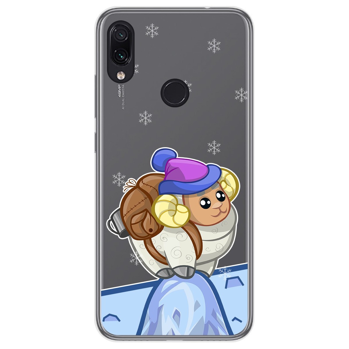 Tumundosmartphone Funda Gel Transparente para Xiaomi Redmi Note 7 diseño Cabra Dibujos