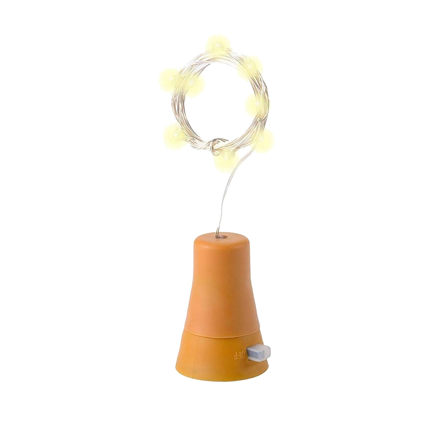 Ledkia Guirnalda Solar Exterior LED Alambre para Botella 3000K Blanco Cálido