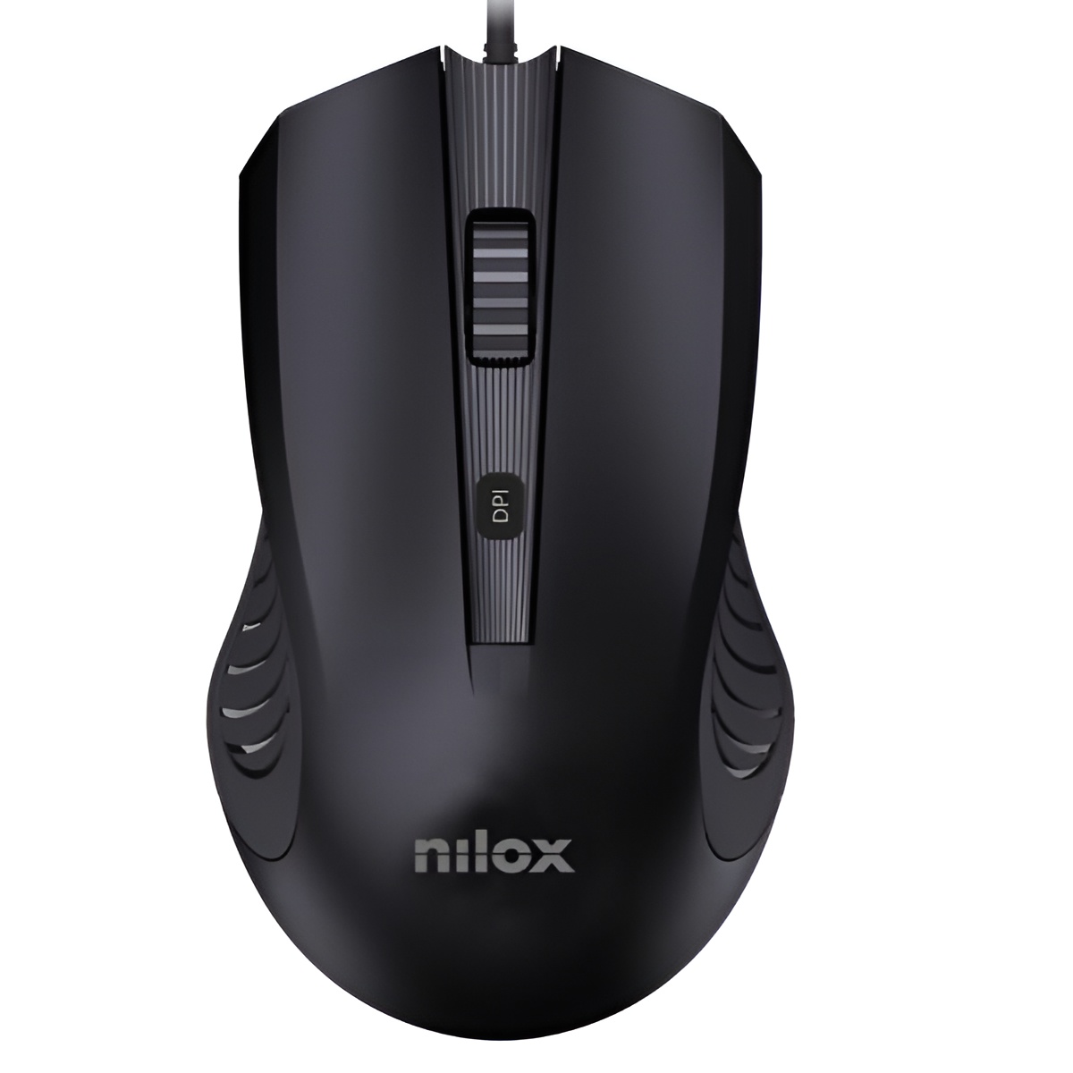 Ratón USB con Cable Nilox Negro - Ergonómico y Conexión Estable