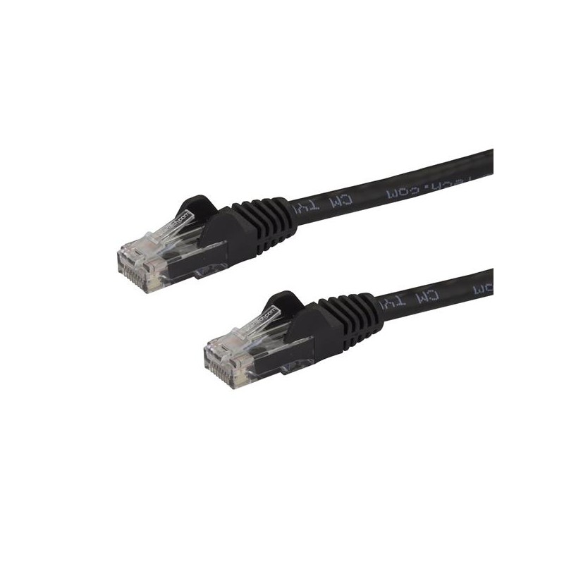 StarTech.com - Cable de Red Ethernet Snagless Sin Enganches Cat 6 Cat6 Gigabit 10m - Negro N6PATC10MBK