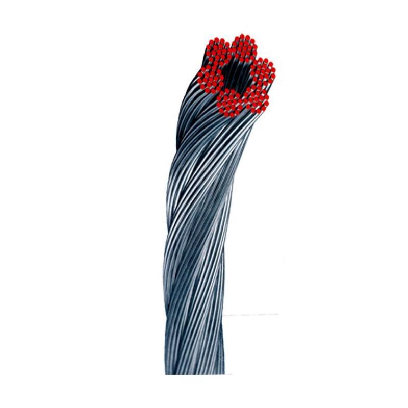 Cable acero galva.10 mm 6x 19+1 rollo 100 mt
