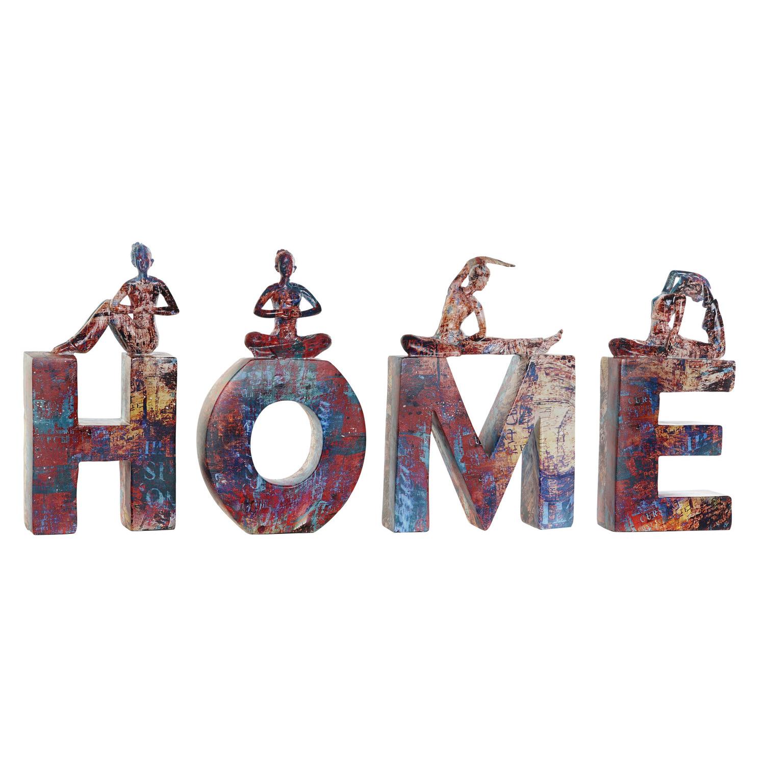 FIGURA SET 4 RESINA 11,5X4,5X23 HOME YOGA RF177245