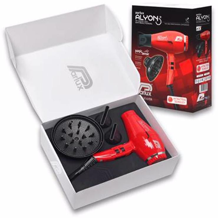 Parlux Set Alyon Secador Rojo Noche + Difusor Magicsense