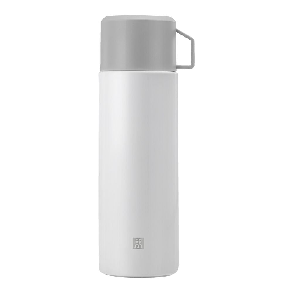 ZWILLING - Botella Aislante, Taza Integrada, Termo, Aislamiento de Doble Pared, 1 L, Altura: 28,1 cm, Blanco