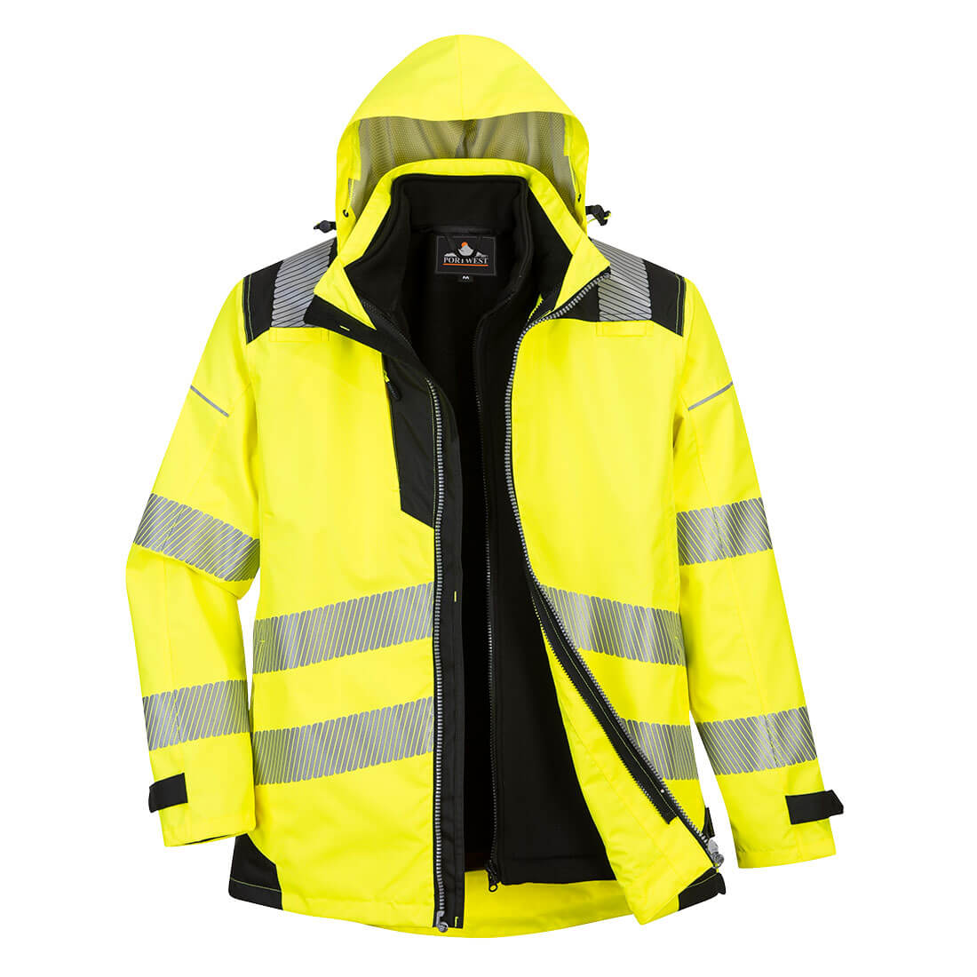 CHAQUETA DE TRABAJO 3 EN 1 PW365YBR AMARILLA XXL - KUR 365Y XXL