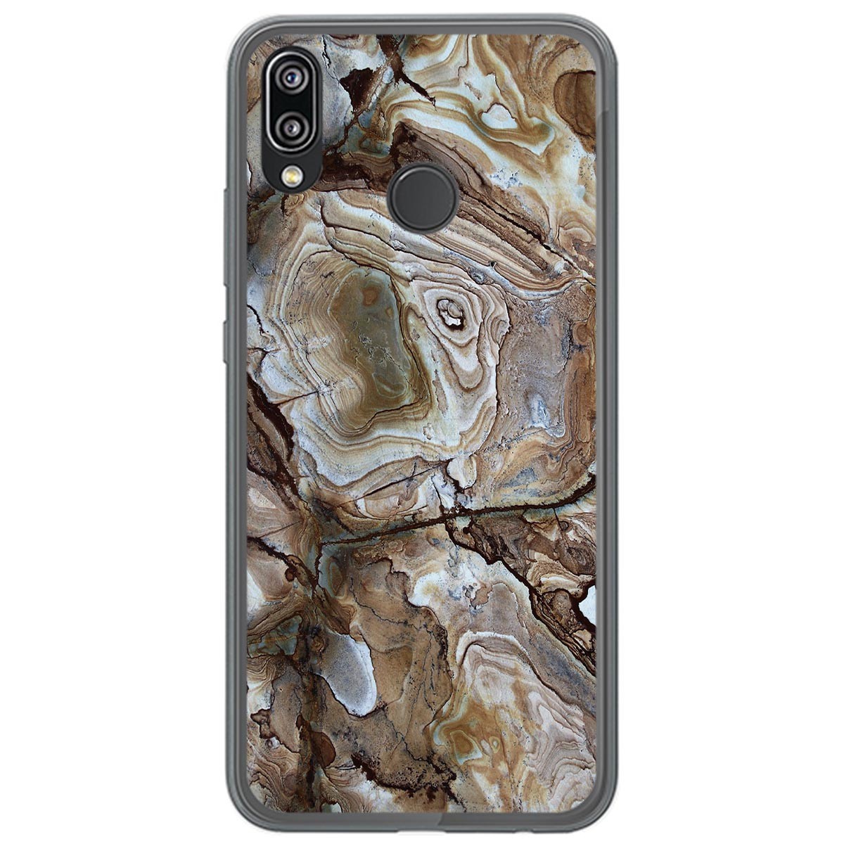 Tumundosmartphone Funda Gel Tpu para Huawei P20 Lite diseño Mármol 14 Dibujos
