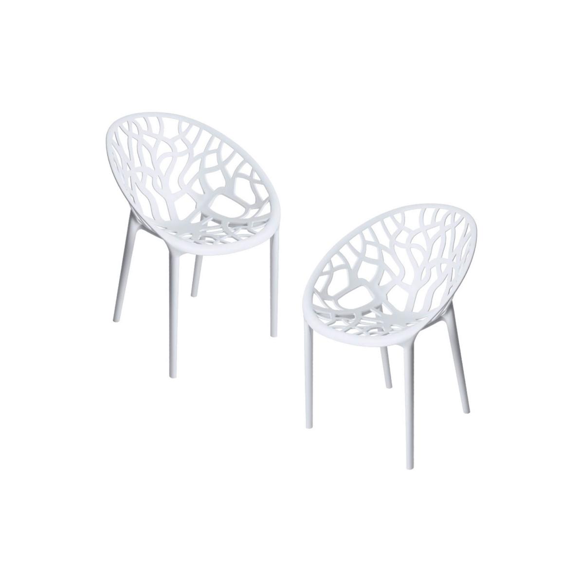 Regalos Miguel - Packs Sillas Jardín - Pack 2 Sillas Nido - Blanco