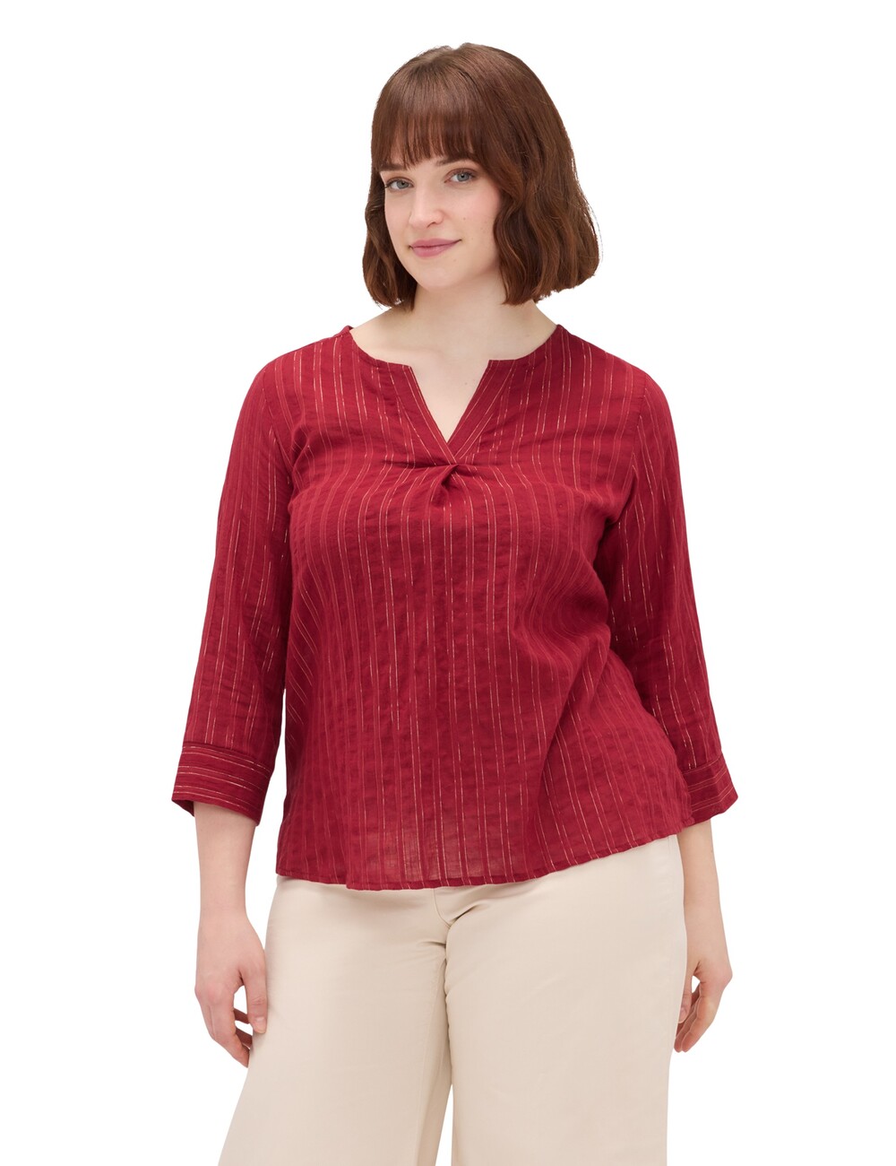 Fiorella Rubino - Blusa de rayas en algodón