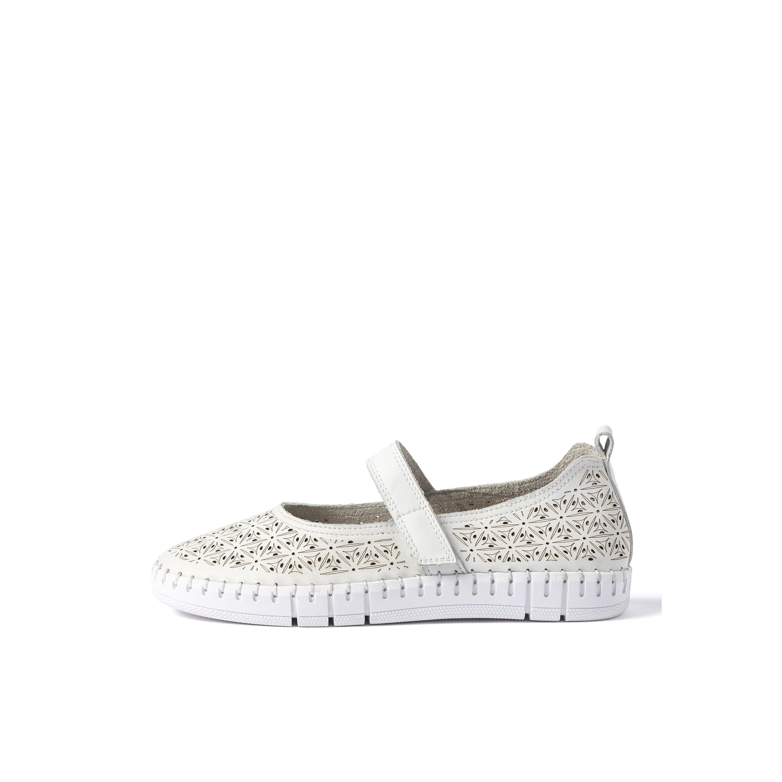 YOKONO Sneaker FLOW-106 BLANCO | Zapatos mujer Primavera-Verano | Piel vacuna  Napa | 2 CM