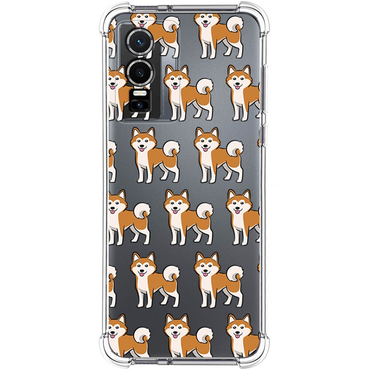 Funda Silicona Antigolpes para Vivo Y76 5G diseño Perros 08 Dibujos