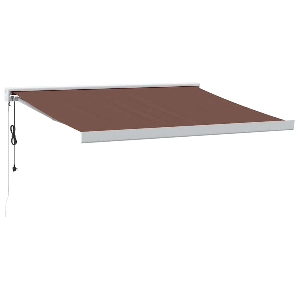 vidaXL Toldo retráctil automático burdeos 300x250 cm