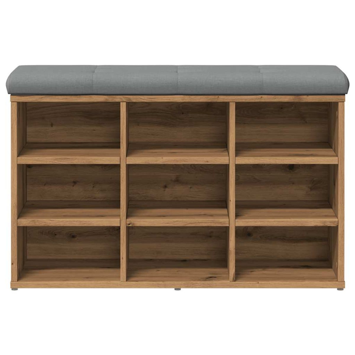 Banco zapatero Doll 9 estantes con asiento acolchado 50x82x32 cm