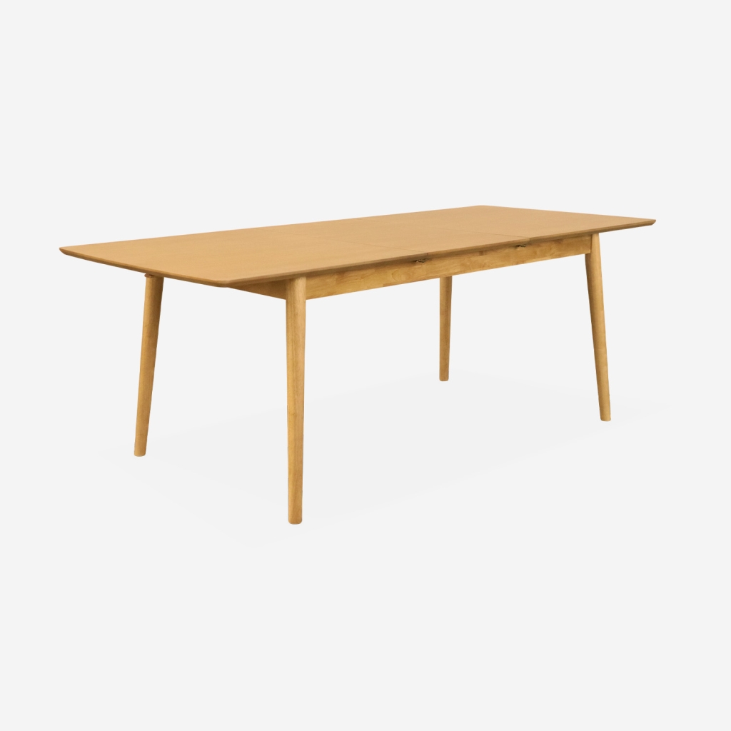 sweeek - Mesa de comedor rectangular extensible de 6-8 plazas , Lina , 210x90x75