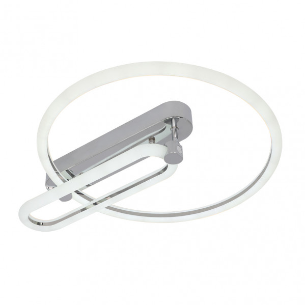 Plafon 57w 3000k, 4000k, 6500k cromo adhara 8x49x40cm 7695lm regulable, memoria y c. remoto