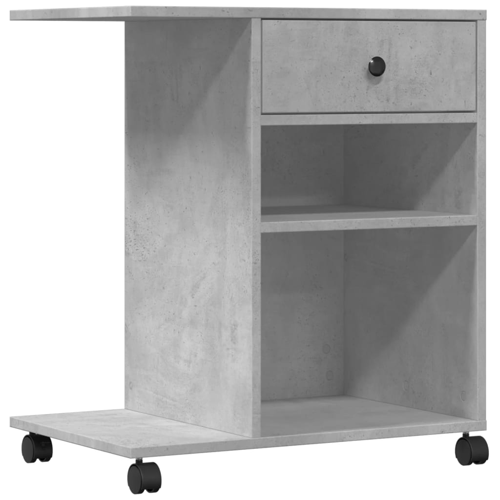vidaXL Soporte para impresora con ruedas 60x40x68,5 cm Multicolor