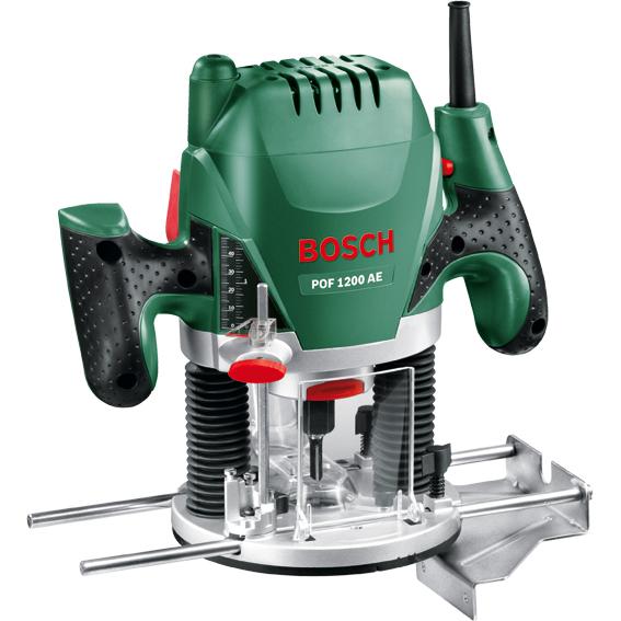 Bosch - Fresadora POF-1200-AE de 1200W - Velocidad de Giro 11000-28000 Rpm - Jaula de Fresado 55 Mm - Peso 3,4 Kg