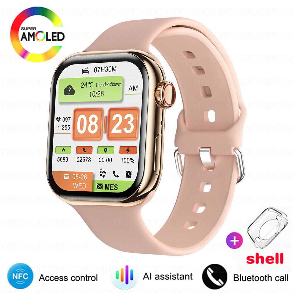 IW 10 reloj inteligente con Bluetooth, asistente de voz, llamada, GPS, trayectoria de movimiento, brújula, bloqueo de contraseña, función NFC