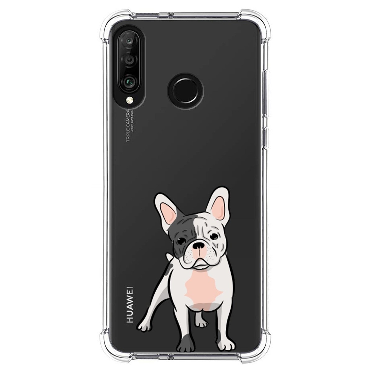 Funda Silicona Antigolpes para Huawei P30 Lite diseño Perros 06 Dibujos