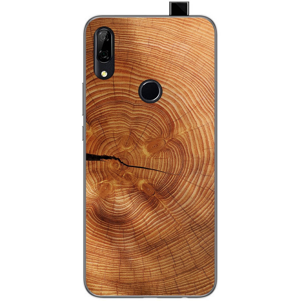 Tumundosmartphone Funda Gel Tpu para Huawei P Smart Z diseño Madera 04 Dibujos