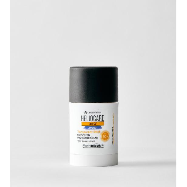 HELIOCARE 360º SPORT Transparent Stick SPF 50+ Muy Alta fotoprotección facial idónea para deportes al aire libre