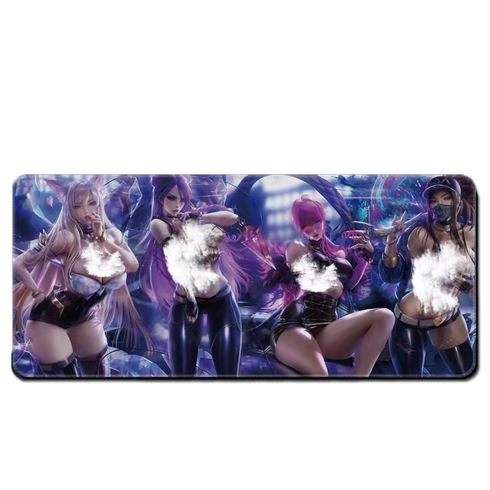 Alfombrillas gaming XL 70x30cm, alfombrilla para ratón para escritorio set up gamer con base antideslizante diseños variados en microfibras