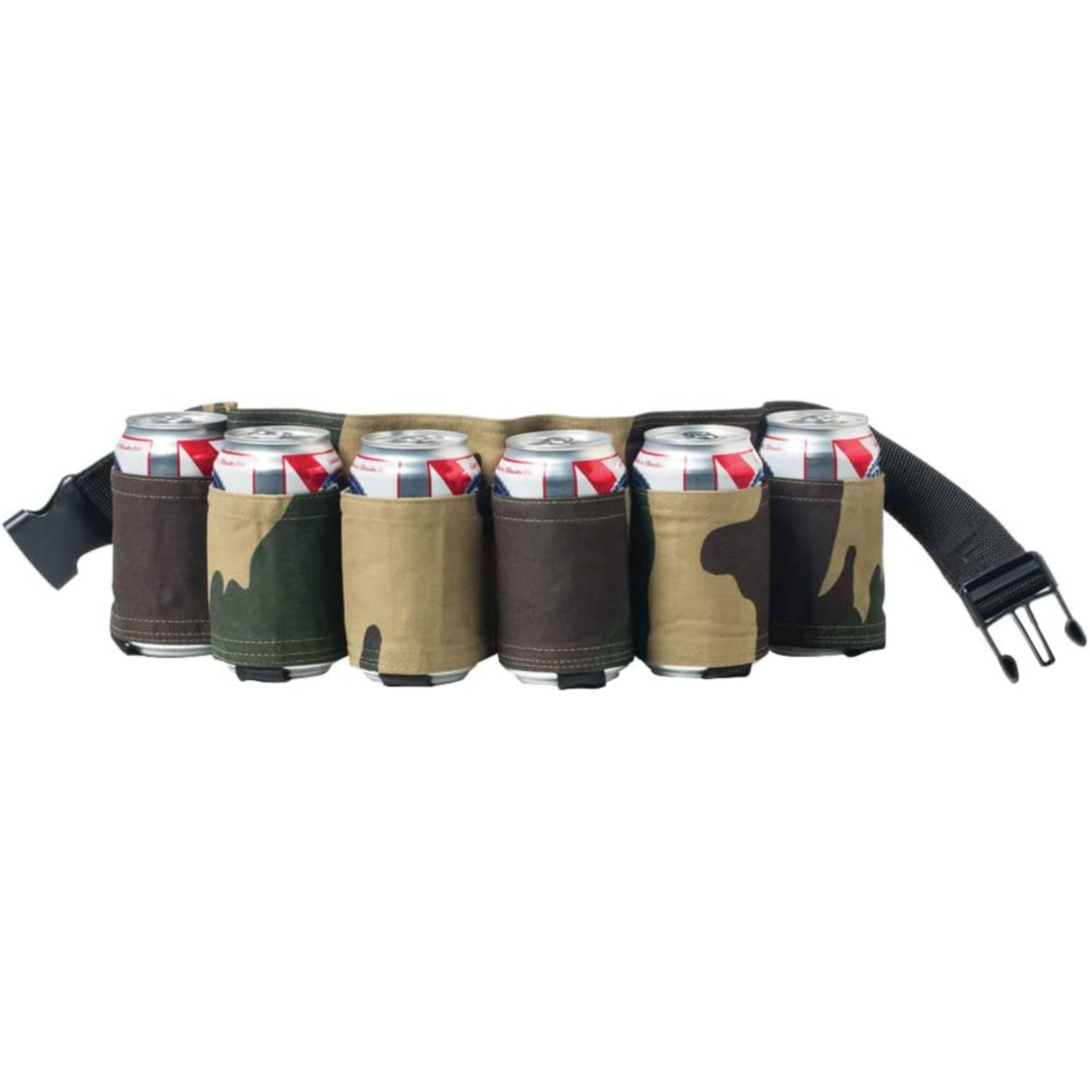 Funda Para Latas De Cerveza Gokelomg 6 Portátil Botella Cintura Cinturón Cerveza Bolsa Vino Botellas Bebidas Latas Titular Negro Accesorios Cerveza