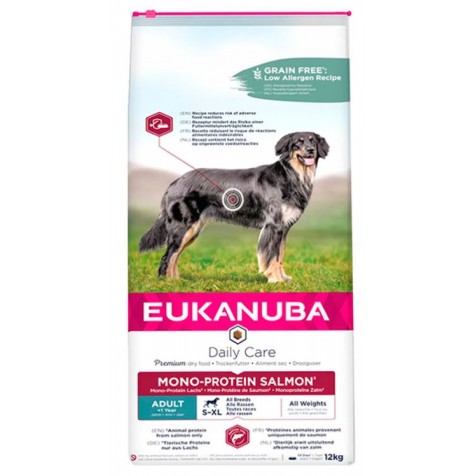 Eukanuba – Pienso para perros adultos Eukanuba Daily Care Mono-Protein salmón.