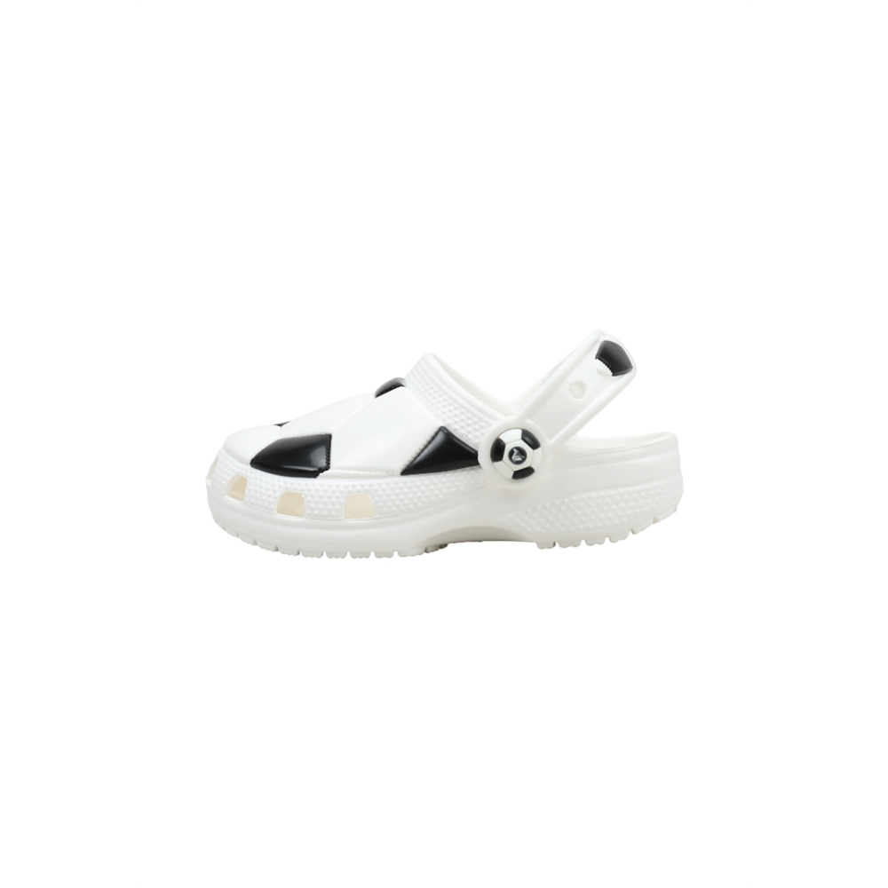 Crocs CLASSIC SOCCER BALL CLOG T Zuecos Planos Bebé - niño (hasta la talla 30) Blanco