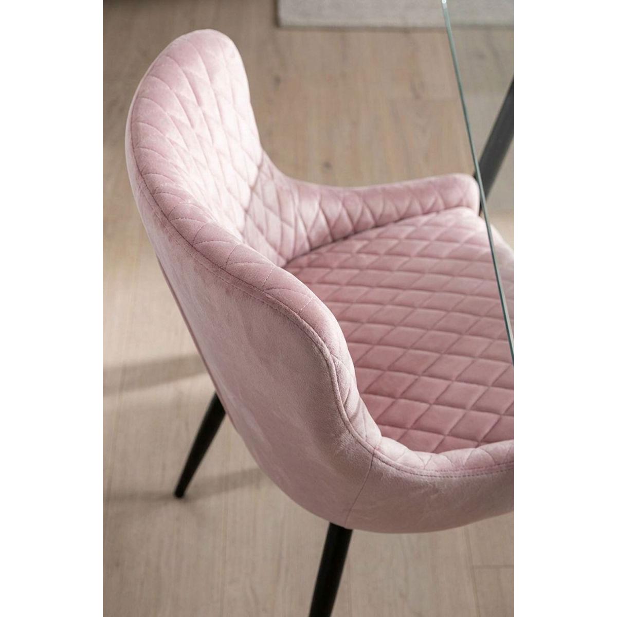 Regalos Miguel - Sillas Comedor - Silla Sanda Terciopelo - Rosa