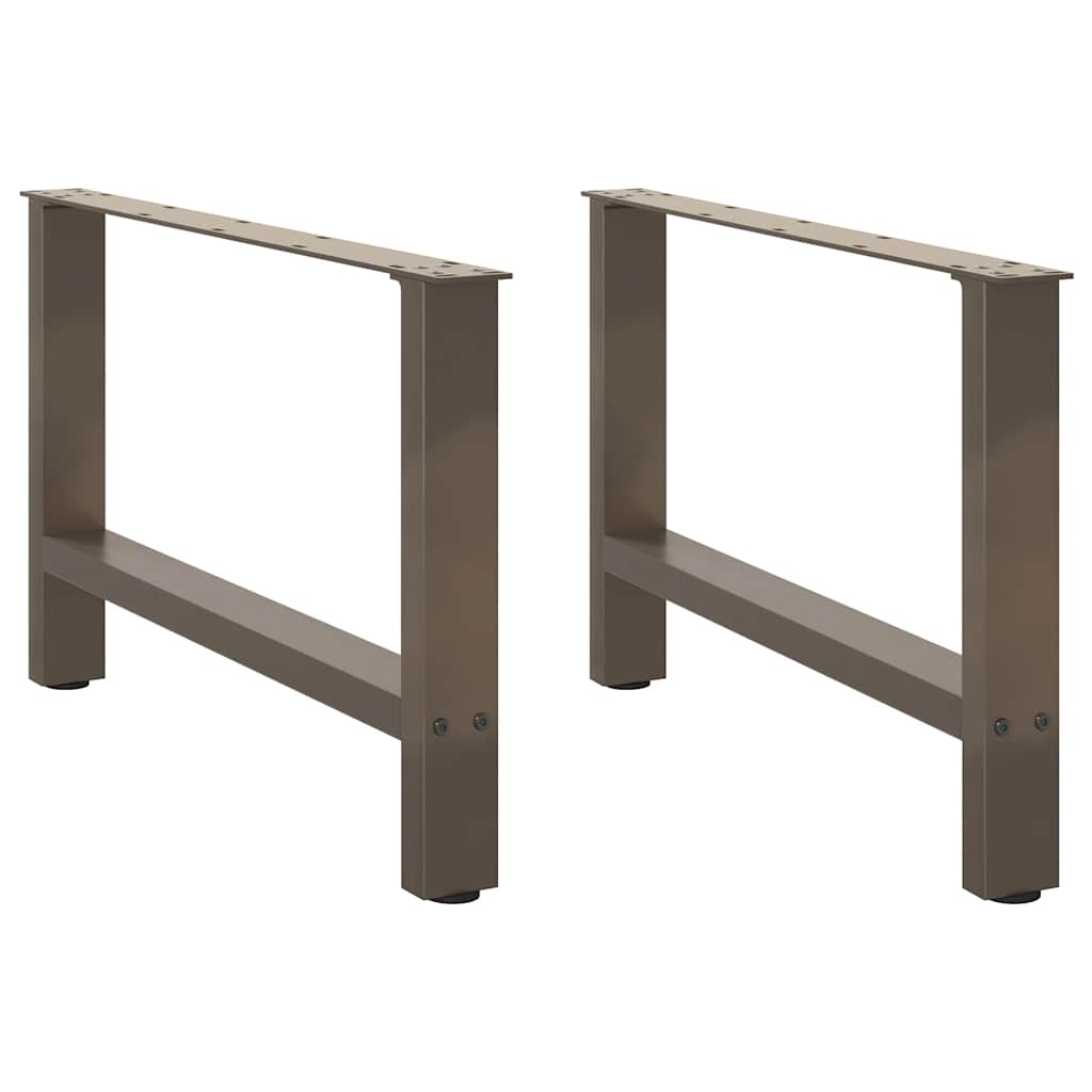 vidaXL Patas para mesa de centro (2 unidades, 70 x 42-43 cm, acero)