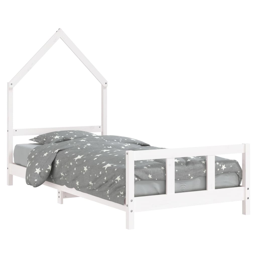 vidaXL Estructura de cama para niños madera de pino 90x200 cm
