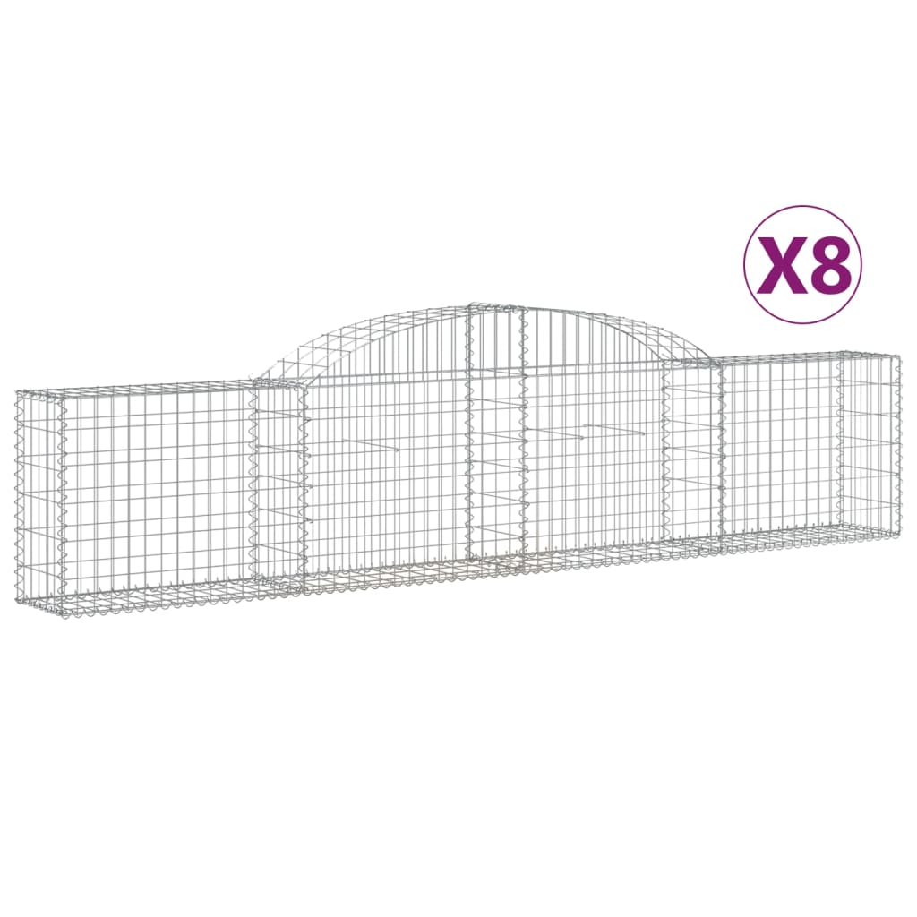 Vidaxl Cestas de Gaviones Arco Hierro 300x30x40/60cm