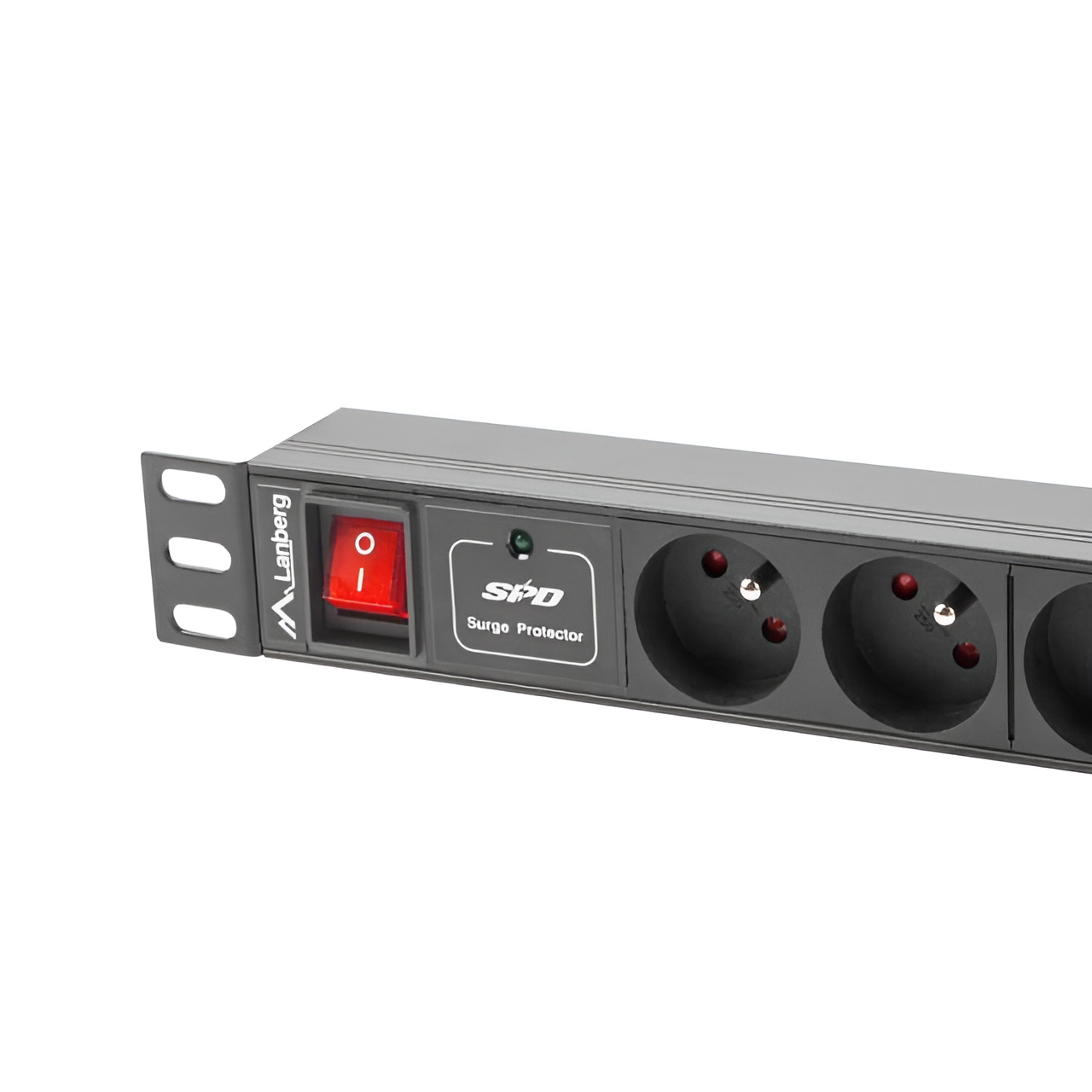 LANBERG FEED DISTRIBUTION Unit PDU-07E-0200-IEC-BK - 7 * SCHUKO-Power MAX. 2500W - 16A - 1U