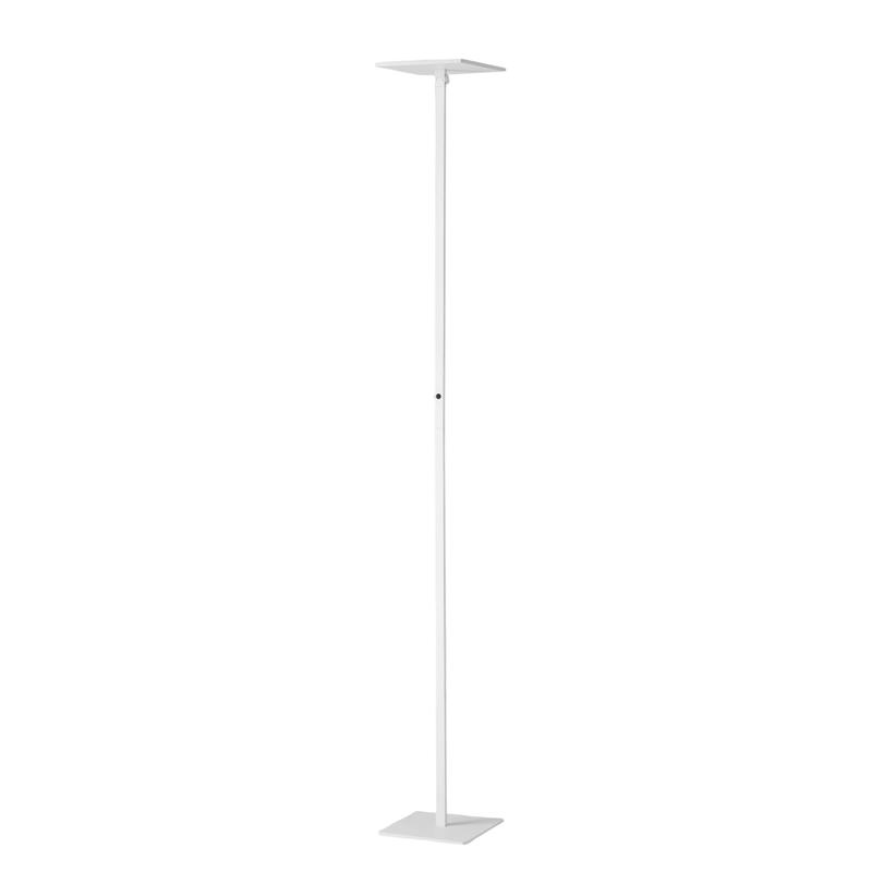 Ideal - Lámpara de pie LED blanca orientable de metal H.180 cm Fabas Luce - Luz LED integrada de 35W CCT (3000K 4000K 5000K 6000K)