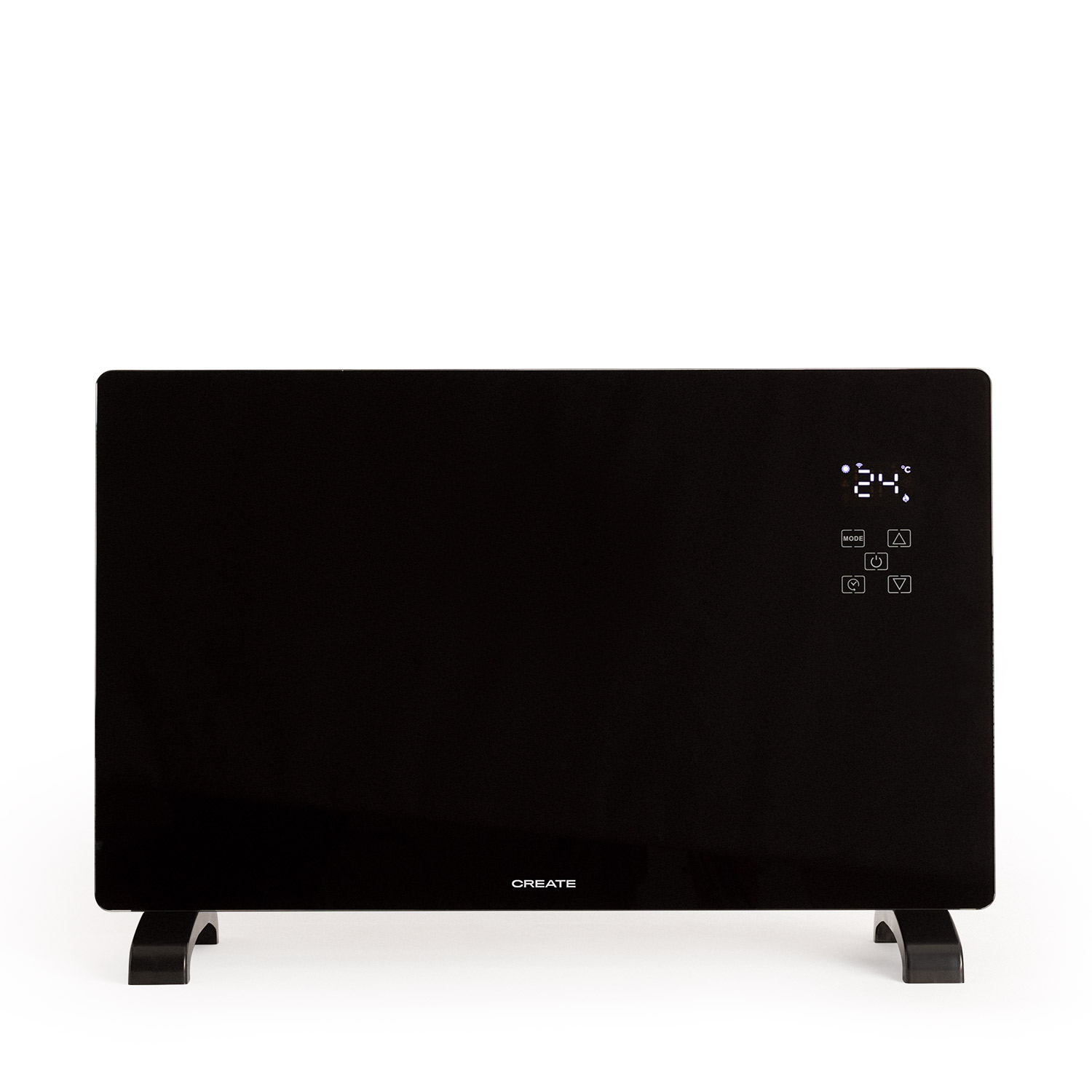 CREATE - Calefactor Eléctrico de Cristal con WiFi, Pantalla LED táctil - WARM CRYSTAL 2000W