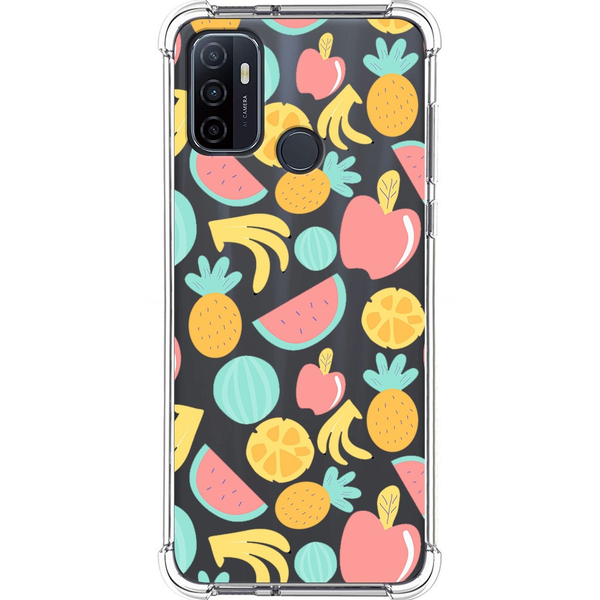 Tumundosmartphone Funda Silicona Antigolpes para Oppo A53 / A53s diseño Frutas 02 Dibujos