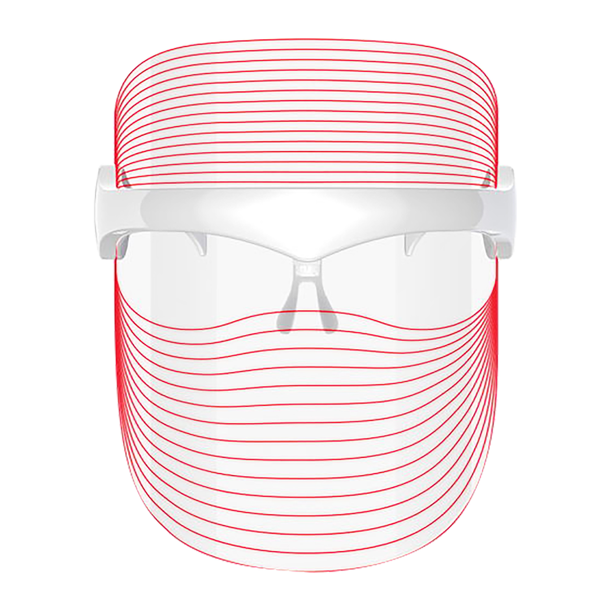 Máscara facial LED Jocca con 7 colores de luz para el cuidado de la piel. Fototerapia no invasiva para equilibrar, regenerar y embellecer. Ideal para rutina facial en casa. Batería 45 min. Recargable por USB. Ligera, cómoda y fácil de usar