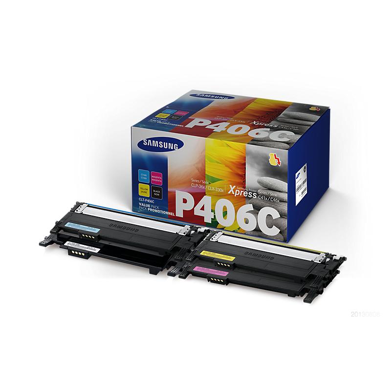 Samsung CLT-P406C Negro, Cian, Magenta, Amarillo CLT-P406C/ELS