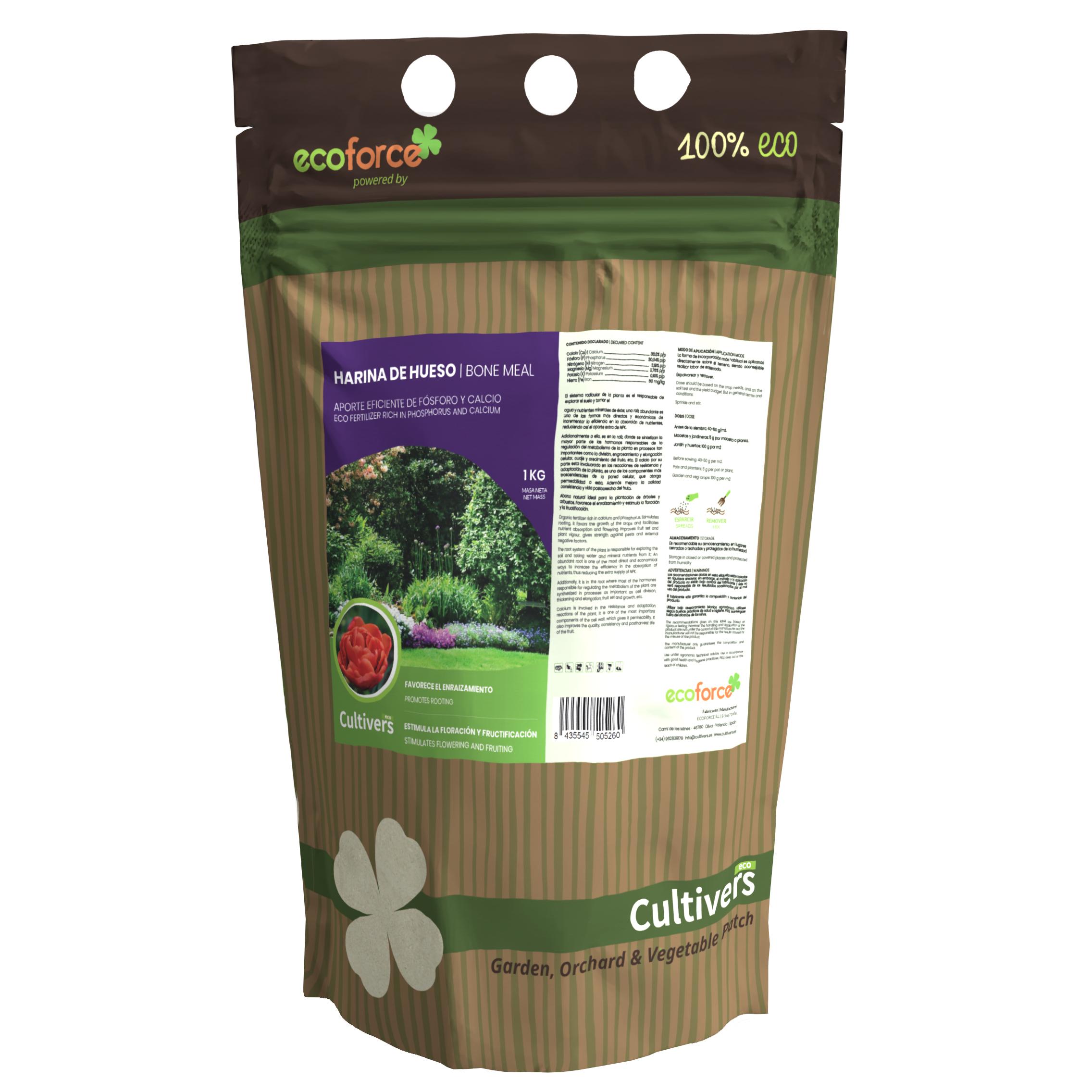 CULTIVERS Harina Hueso Ecológica 1 kg
