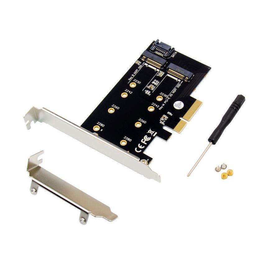 Microconnect Pcie X4 M.2 B & M Key Nvme - Tarjeta de Alta Velocidad de Transferencia