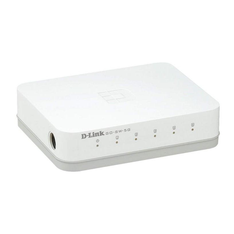 Dlink D-Link GO-SW-5G Switch Plástico 5 Puertos Gigabit 10/100/1000 Mbps