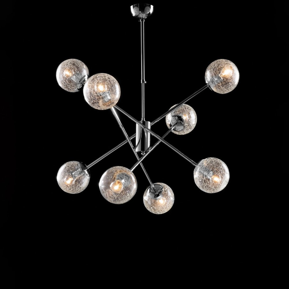 Lámpara Modern Tresor Chrome 8 Luces E14